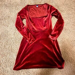 Old Navy Maroon/Red velvet dress